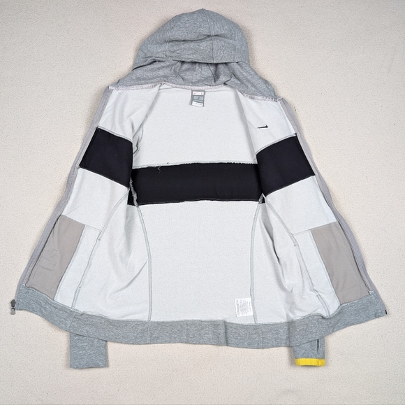 Vintage Nike FitDry Livestrong Full Zip Hoodie Grey Youth Size Large 12-14 - Picture 8 of 16